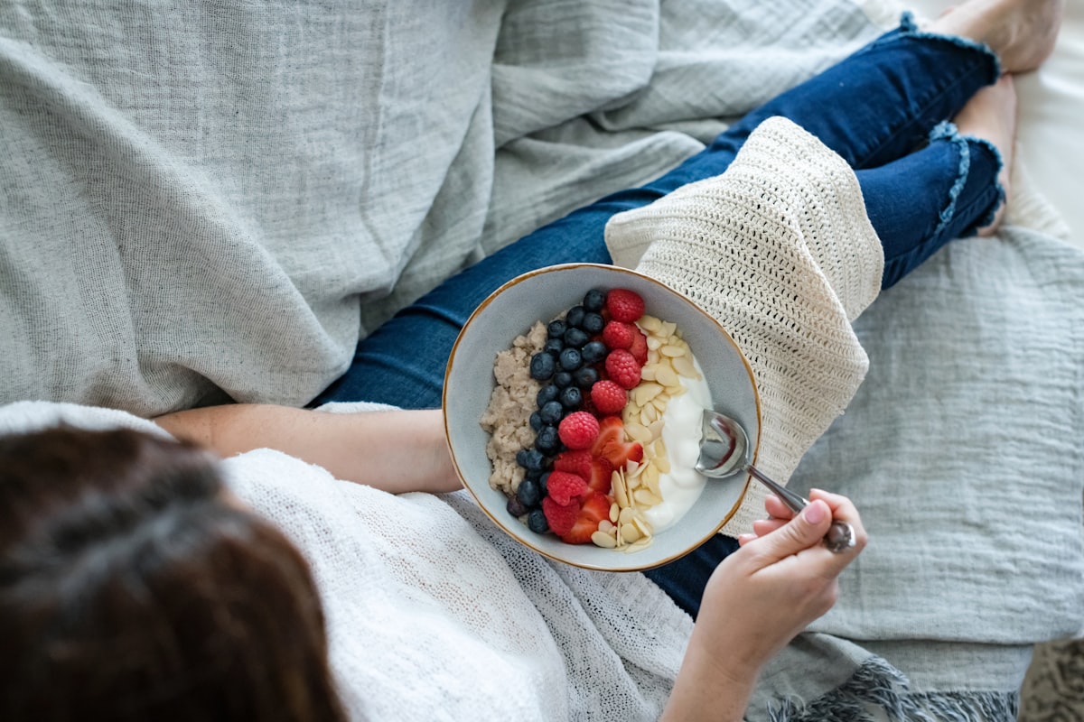 Pregnant woman preparing healthy meal
